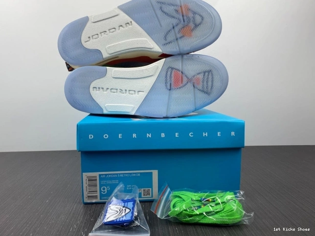 1st Kicks Shoes 5 Air Doernbecher DR6287-486 Low Jordan 0804